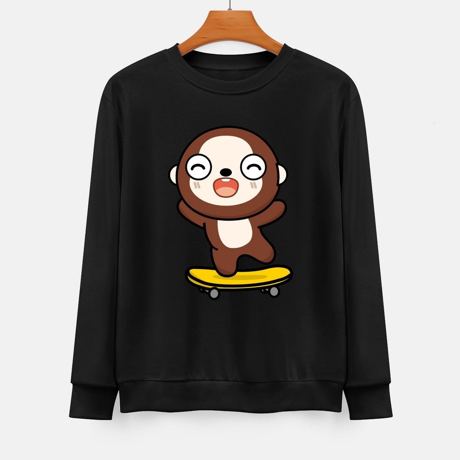 Front Patterned Long Sleeve TopOriginal Relaxed